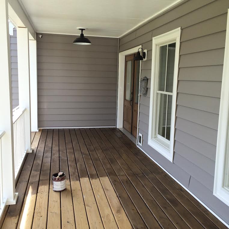 Diy Stained Front Porch Floor